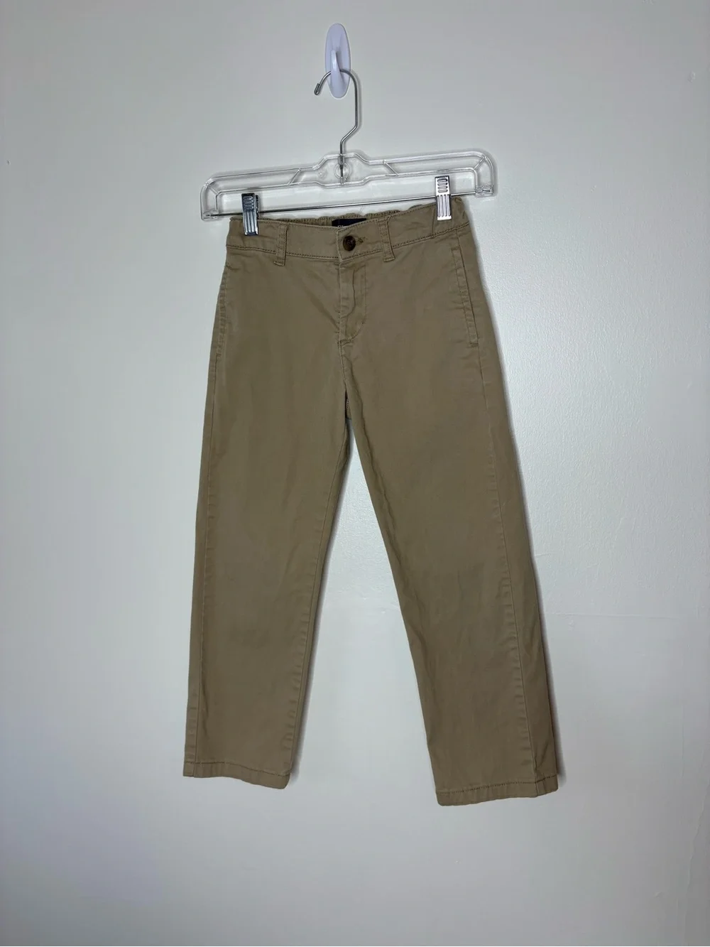 Children’s Place boys tan Khaki Straight-Leg Pants 7